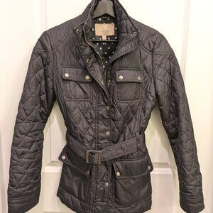 Banana Republic Quilted Field Jacket with Belt SZ Small